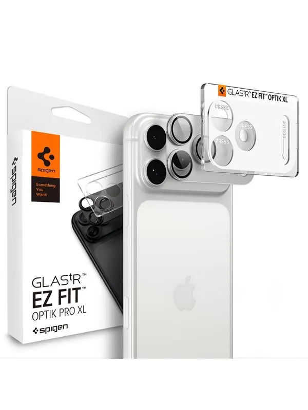 Spigen Glass tR EZ Fit Optik Pro XL 1 Pack silver