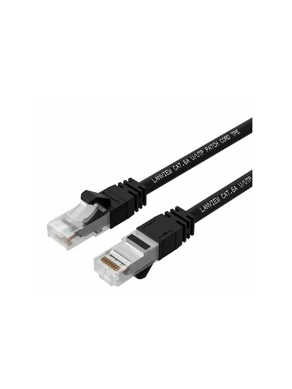 Lanview SmartClick network cable - 25 m - black - Svart - 25m