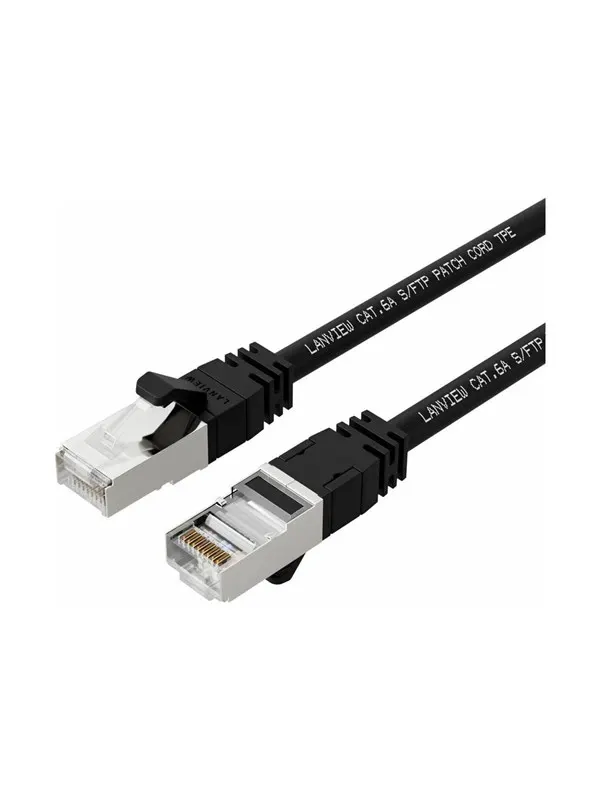 Lanview SmartClick network cable - 20 m - black - Svart - 20m