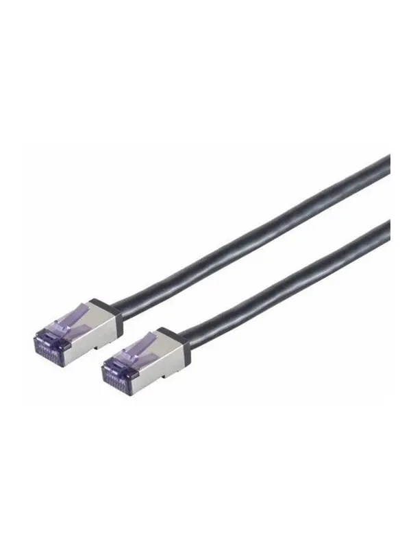 Lanview patch cable - 7.5 m - black - Svart - 7.5m