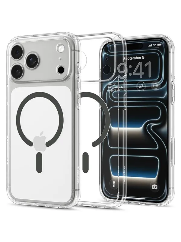 Spigen Ultra Hybrid MagSafe clear graphite - iPho