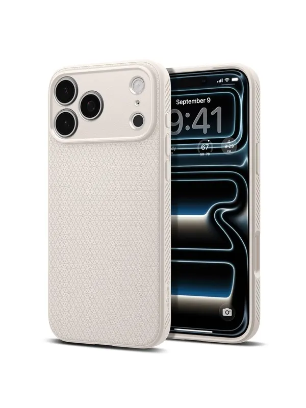 Spigen Liquid Air natural titanium - iPhone 18 Pr