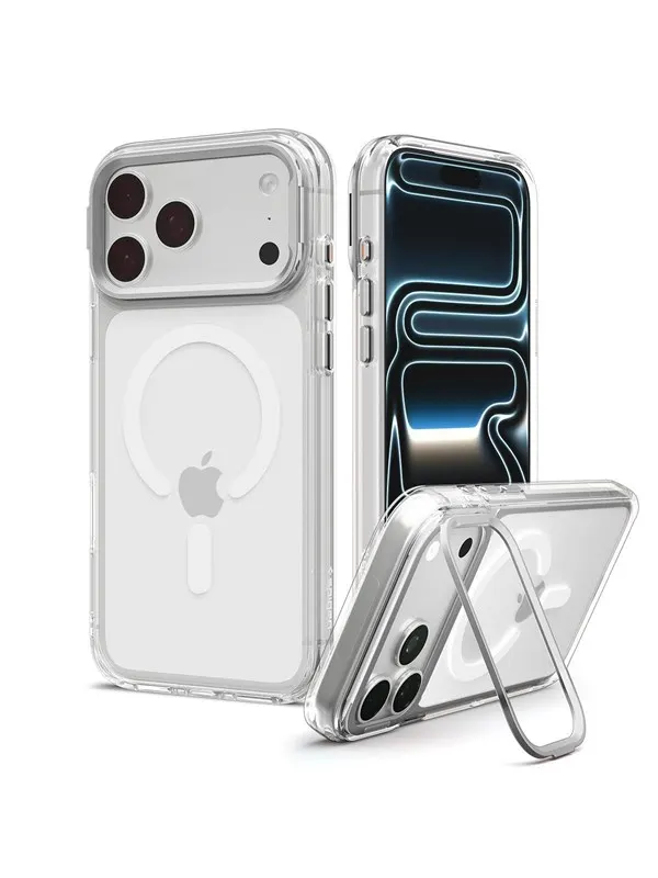 Spigen Ultra Hybrid Optik S MagSafe clear silver