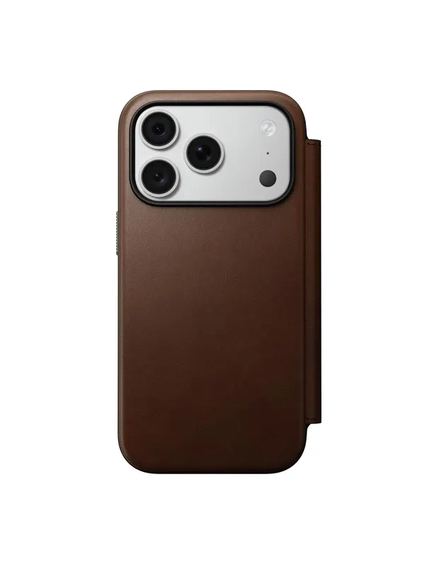 Nomad Modern Leather Folio brown - iPhone 18 Pro/