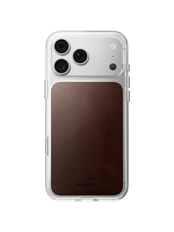 Nomad Clear Leather Case rustic brown (Horween)