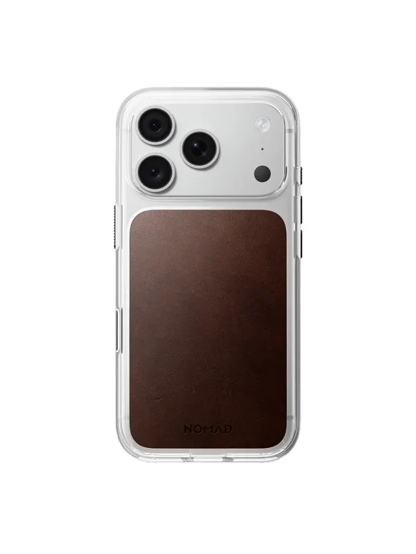 Nomad Clear Leather Case rustic brown (Horween)