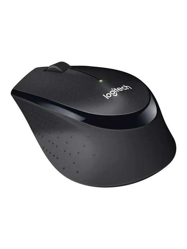 Logitech M330 SILENT PLUS - mouse - 2.4 GHz - black - Mouse - Optic - 3 knappar - Svart