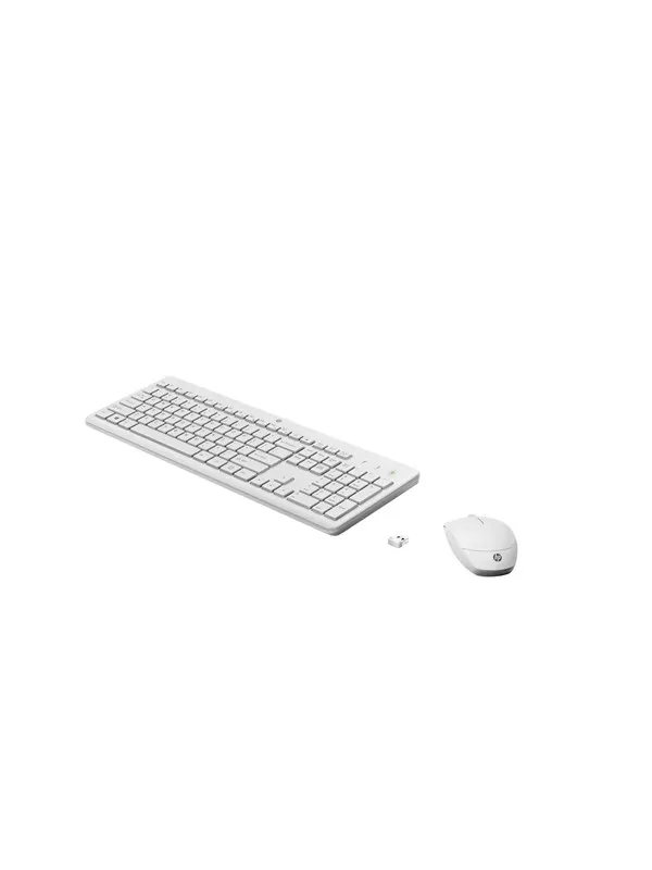 HP 230 - Tastatur & Mus set - Fransk - Vit
