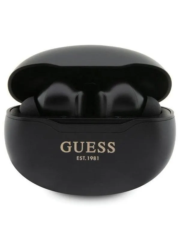GUESS GUTWST50EK TWS Bluetooth headphones + docking station - black Classic EST