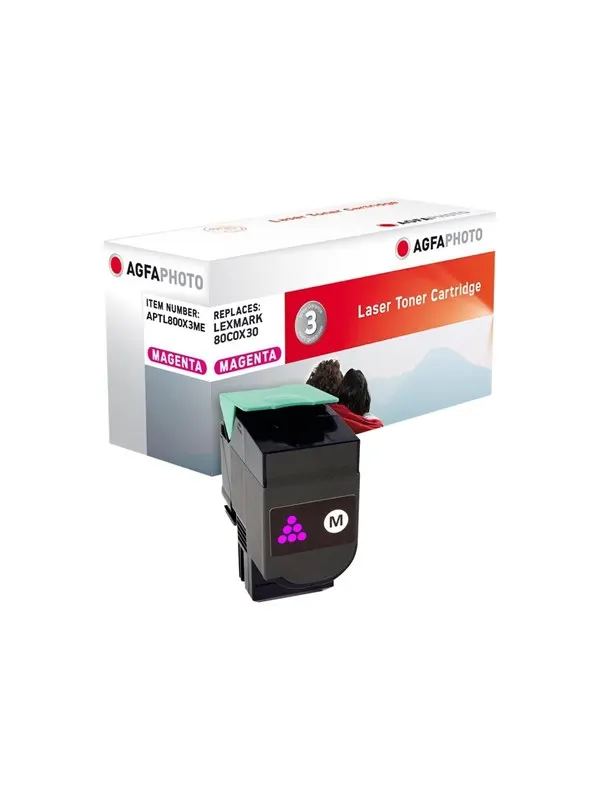 Agfa Photo - magenta - compatible - toner cartridge (alternative for: Lexmark 800X3 Lexmark 80C0X30)