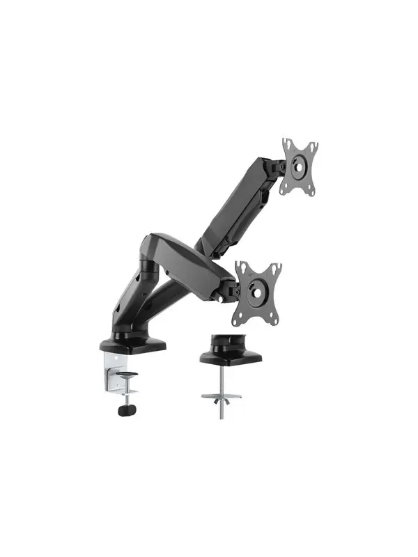 Roline VALUE mounting kit - adjustable arm - for 2 LCD displays - black