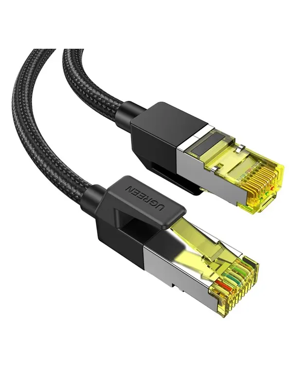 UGREEN Cat7 10Gbps 600MHz F/FTP RJ45 Patch Ethernet Cable - Svart - 0.5m