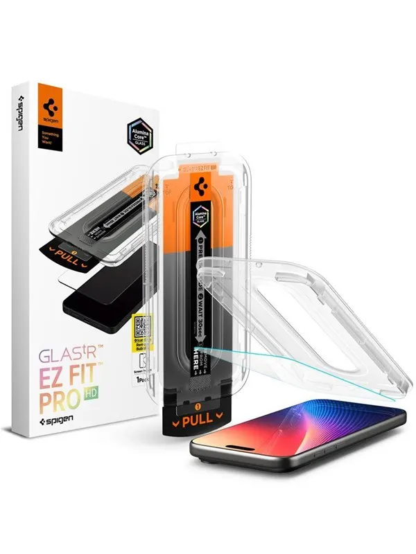 Spigen Glass tR EZ Fit Pro HD 1 Pack - iPhone 18 Pro/17 Pro/17/16 Pro