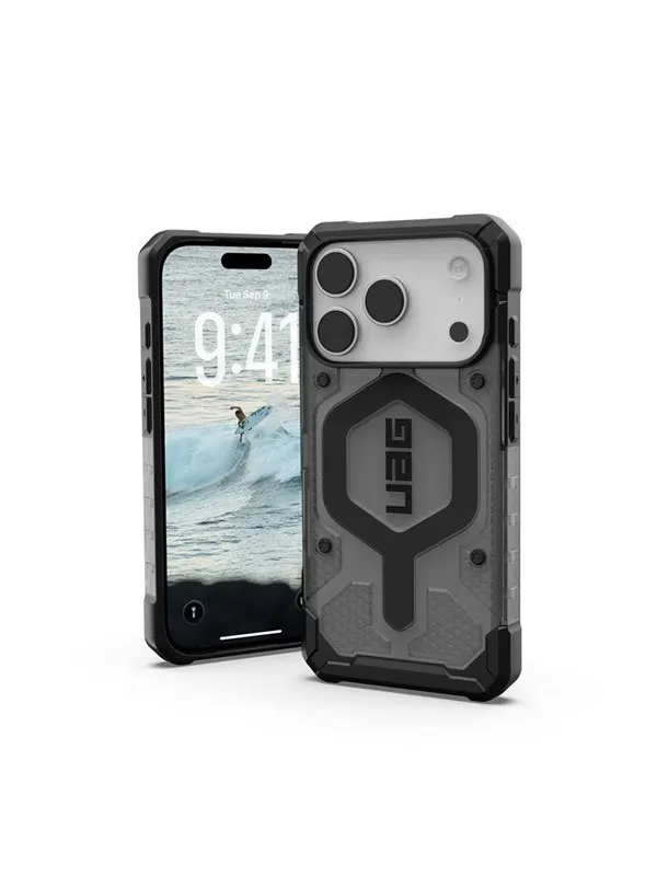 UAG Pathfinder clear MagSafe - ash/black - iPhone 18 Pro/17 Pro