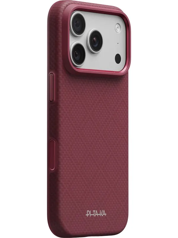 PITAKA Summa Case Argyle - Burgundy - iPhone 18 Pro/17 Pro