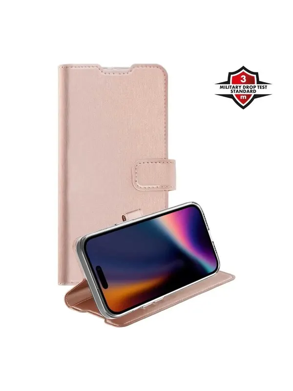 X2O Classic Wallet Apple iPhone 15/14/13 - Rose Gold