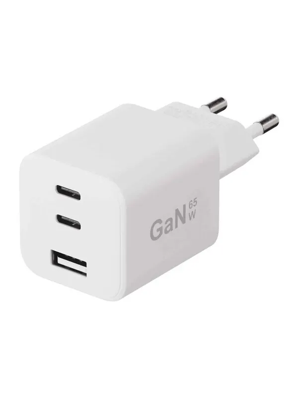 X2O 65W Tripple Home Charger USB-C/C/A GaN - White