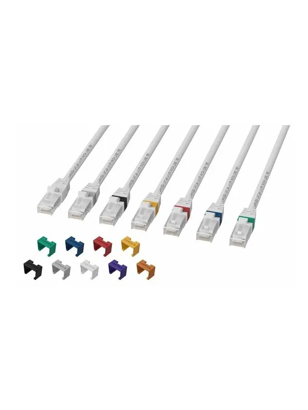 Lanview SmartClick network cable - 30 m - white - Vit - 30m