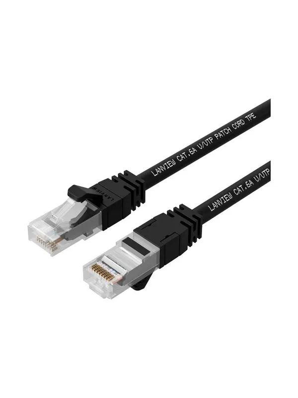 Lanview SmartClick network cable - 30 m - black - Svart