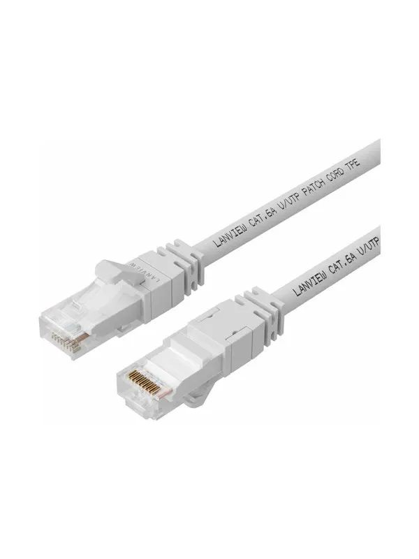 Lanview SmartClick network cable - 15 m - white - Vit - 15m