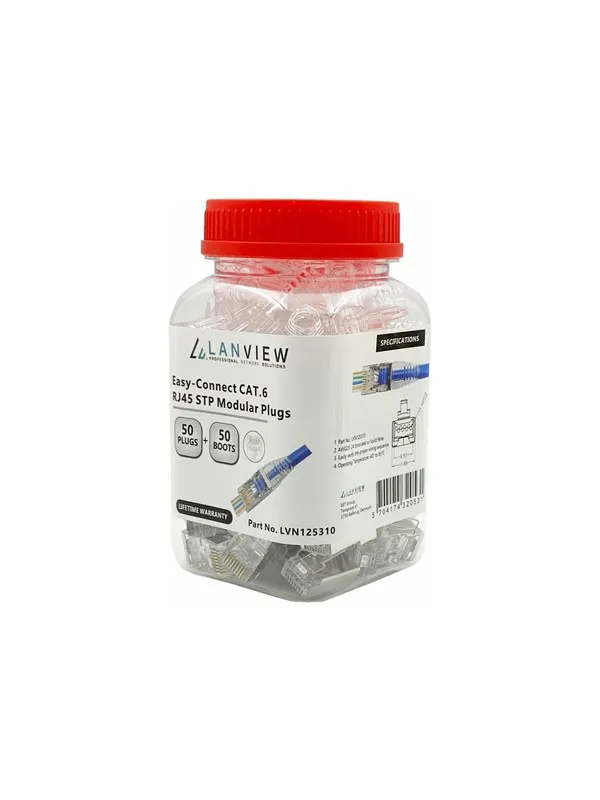 Lanview network connector - Genomskinlig