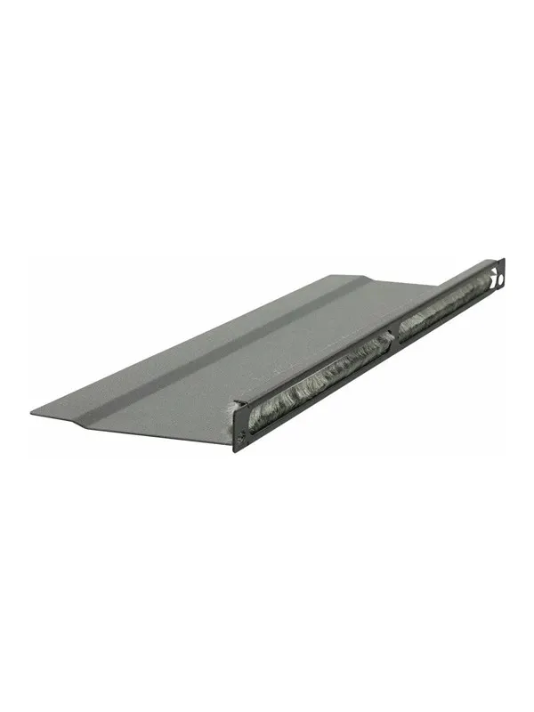 Lanview by Logon - rack cable organiser - L bent brushed - 0.5U