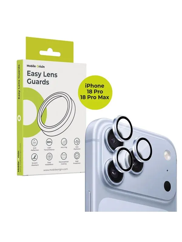 Mobile Origin Easy Lens Guards iPhone 18 Pro/18 Pro Max - Blue