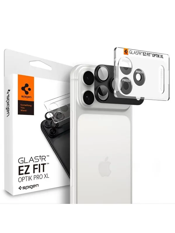 Spigen Glass tR EZ Fit Optik Pro XL 1 Pack - dark gray - iPhone 18 Pro
