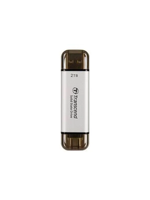 Transcend ESD310 SSD - 512GB - Silver - Extern SSD - USB 3.2 Gen 2x1