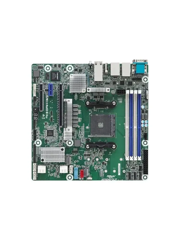 ASRock Rack X570D4U-2L2T/BCM - motherboard - micro ATX - Socket AM4 - AMD X570 Moderkort - AMD X570 - AMD AM4 - DDR4 RAM - Micro-ATX