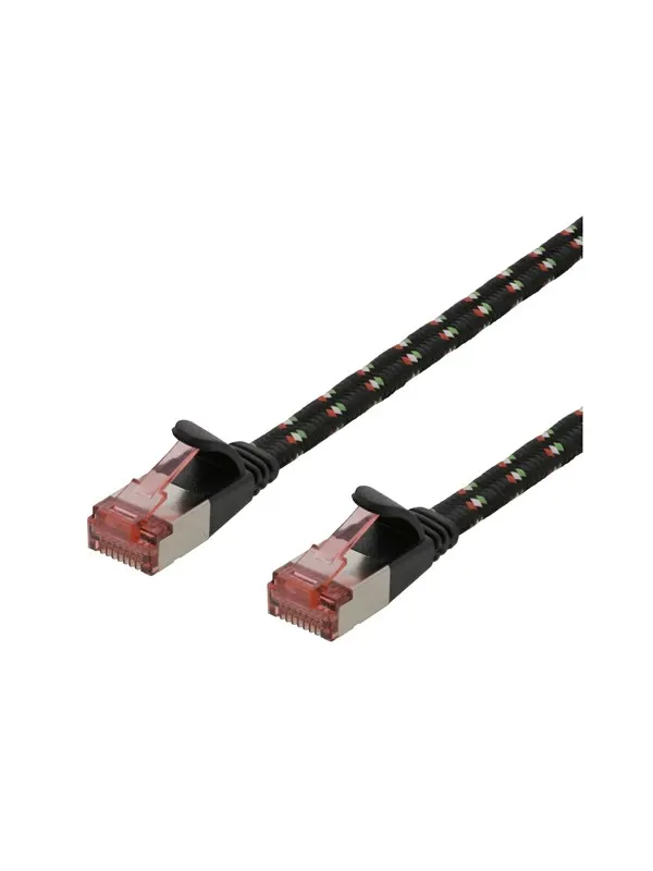 Deltaco patch cable - 1.5 m - black - Svart - 1m