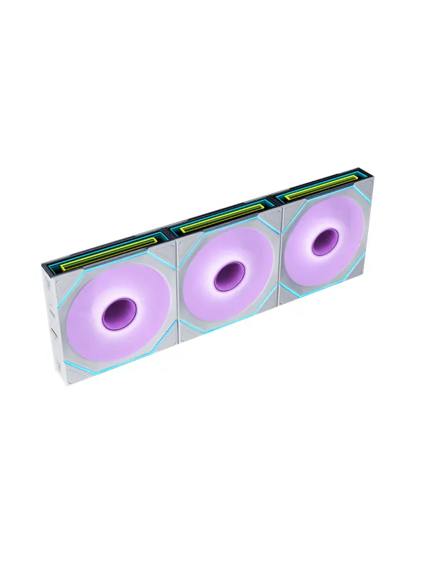 Lian Li UNI FAN SLINF FLEX 120 (3-pack) with controller - Chassi fläkt - 120mm - Vit med RGB LED - 30 dBA