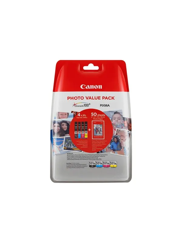 Canon CLI-551XL / 6443B006 High Multi Pa