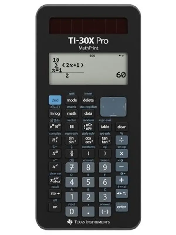 Texas Instruments TI-30X Pro - Four-line display - Probability distributions