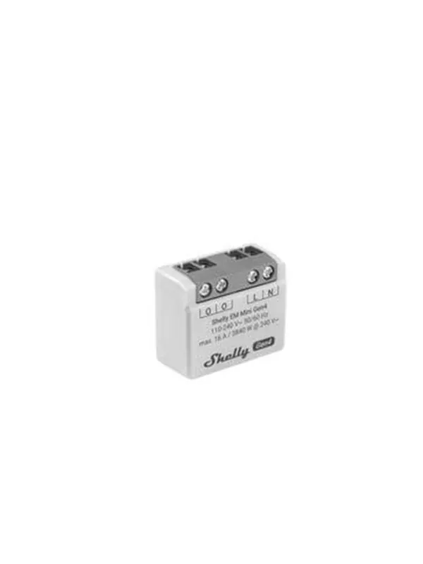 Shelly EM Mini Gen4 - WiFi & Zigbee effektmätare utan relä (110-240VAC)