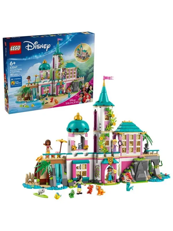 LEGO Disney 43267 Prinsesslott och kungliga husdjur