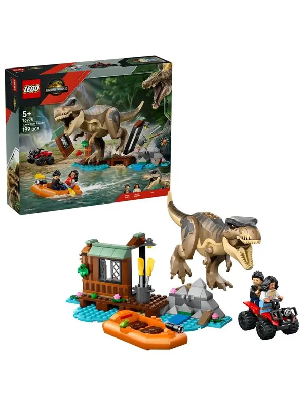 LEGO Jurassic World 76975 Flodflykt med T. rex