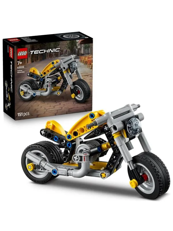 LEGO Technic 42225 Gul motorcykel