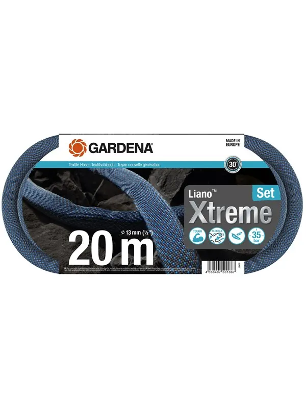 Gardena Textilslang Liano™ Xtreme 20 m Set