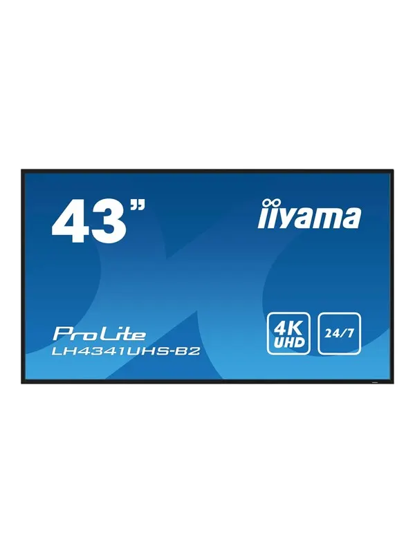 iiyama ProLite LH4341UHS-B2 43" Class (42.5" viewable) LED-backlit LCD display - 4K - for digital signage