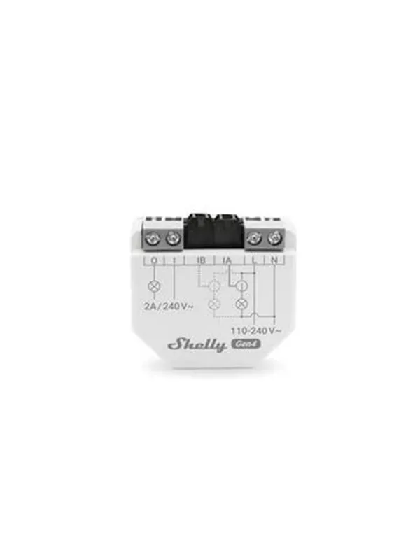 Shelly EM Gen4 - WiFi & Zigbee 1-fasig energimätare, 50A