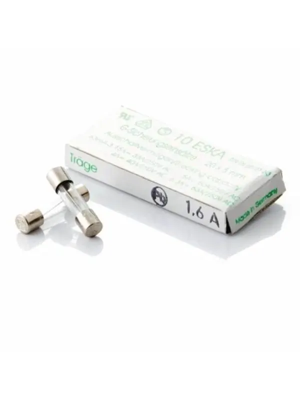 Nordic Quality Glass Fuse Slow 1.6A - 10 Pack