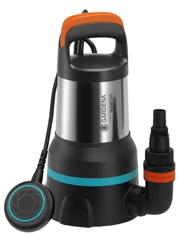 Gardena Spillvattenpump 15000 för rent och smutsigt vatten