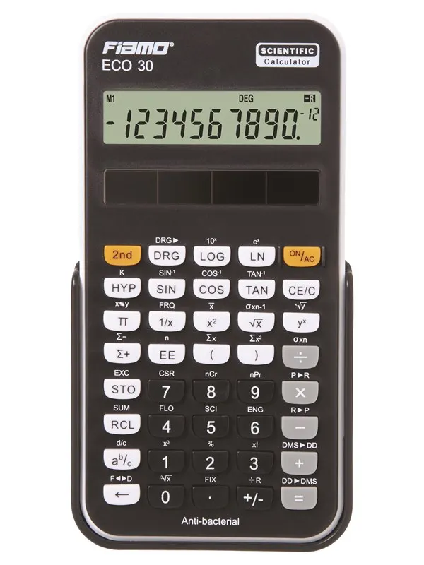 Fiamo Eco 30 Anti-bacterial Calculator Black