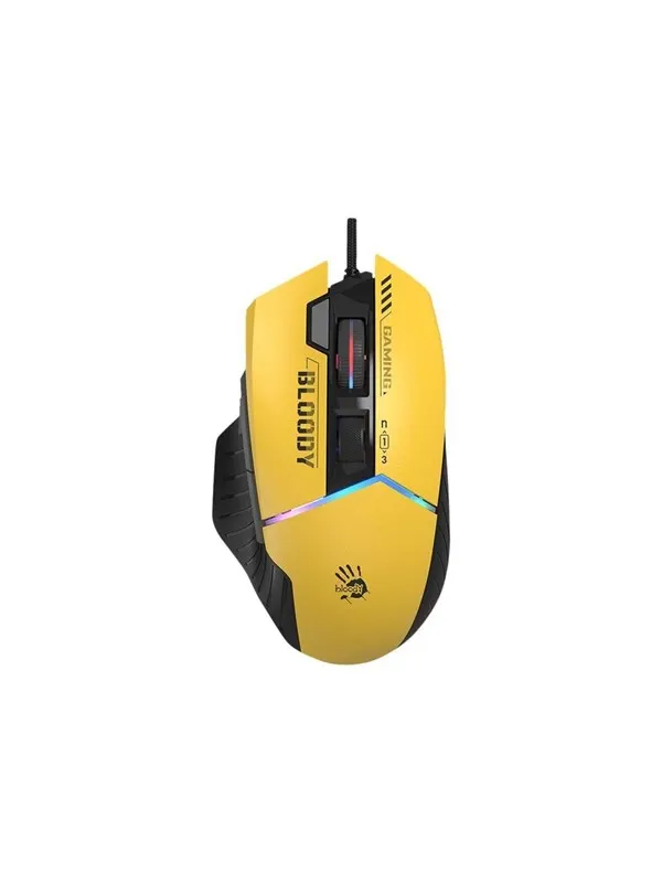 A4Tech Bloody W95 Max Sports - Mouse - Optic - 8 knappar - Yellow