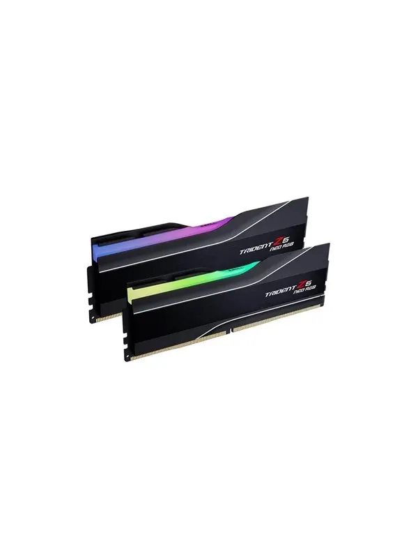 G.Skill Trident Z5 Neo RGB DDR5-6400 - 32GB - CL32 - Dual Channel (2 pcs) - AMD EXPO - Svart med RGB