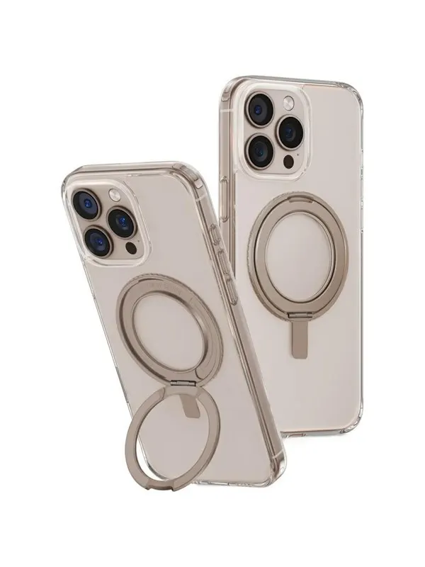 UNIQ Swivix 360 Rotating Kickstand Case for iPhone 16 Pro Max - Gold