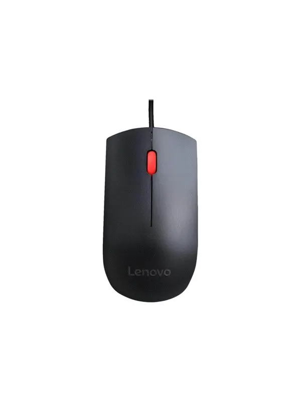Lenovo Essential - mouse - USB - black - Mouse - Optic - 3 knappar - Svart