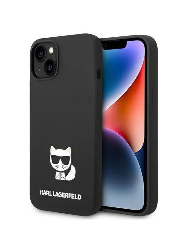 Karl Lagerfeld KLHCP14MSLCTBK iPhone 14 Plus 6.7 "hardcase black / black Silicone Choupette Body