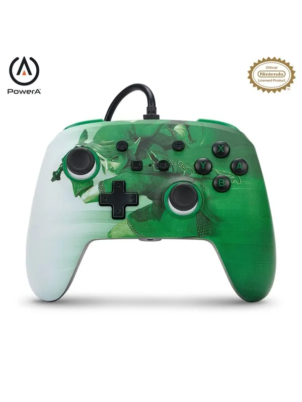 PowerA Förbättrad trådbunden handkontroll för Nintendo Switch - Heroic Link - Wired - Nintendo Switch